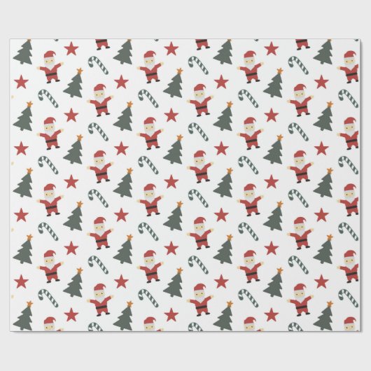 kerstboom met snoepriet cadeaupapier (Vlak)