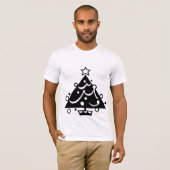 Kerstboom met Star Black en White Shirt (Voorkant volledig)