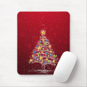 kerstboom met Star-dekking Muismat (Met muis)