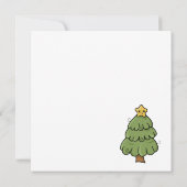 Kerstboom met ster aankondiging (Achterkant)