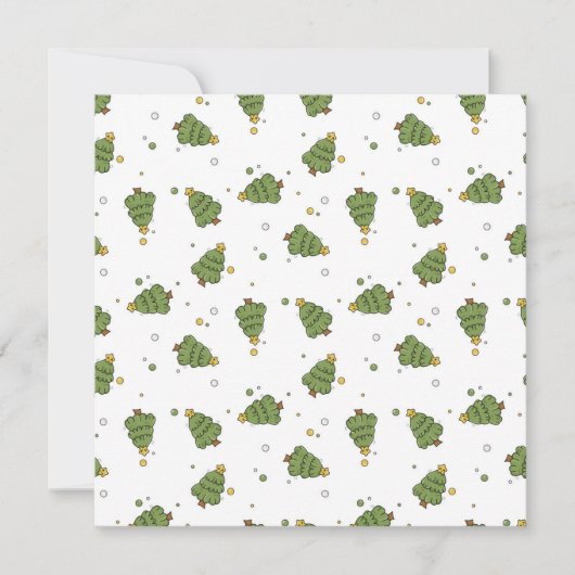 Kerstboom met ster aankondiging (Voorkant)