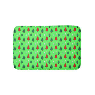 Kerstboom met ster topper naadloos patroon badmat