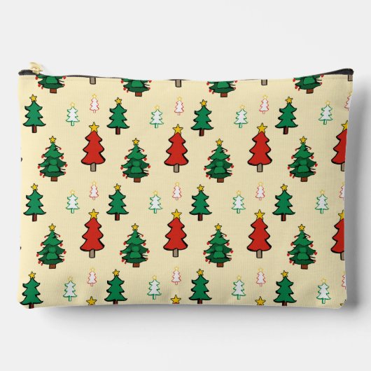 Kerstboom met ster topper naadloos patroon etui (Voorkant)