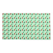 Kerstboom met ster topper naadloos patroon kussensloop (Achterkant)