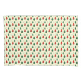 Kerstboom met ster topper naadloos patroon kussensloop (Voorkant)