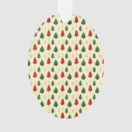 Kerstboom met ster topper naadloos patroon ornament