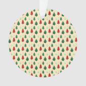 Kerstboom met ster topper naadloos patroon ornament (voorkant)