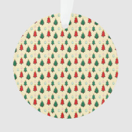 Kerstboom met ster topper naadloos patroon ornament