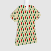 Kerstboom met ster topper naadloos patroon ornament (voorkant)