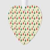 Kerstboom met ster topper naadloos patroon ornament (voorkant)