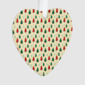 Kerstboom met ster topper naadloos patroon ornament (voorkant)