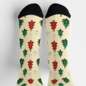 Kerstboom met ster topper naadloos patroon sokken (Top)