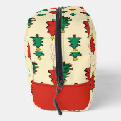 Kerstboom met ster topper naadloos patroon toilettasje (Rechts)