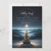Kerstboom met ster uitnodiging (Voorkant)