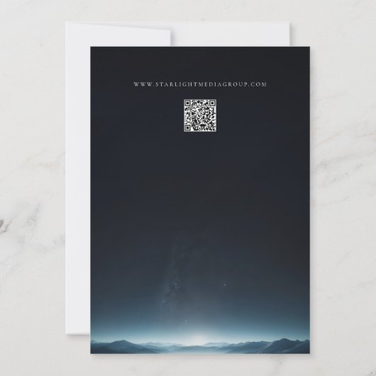 Kerstboom met ster uitnodiging (Achterkant)