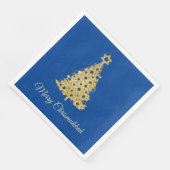 Kerstboom met ster van David Napkin Servet (Hoek)