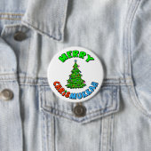 Kerstboom met ster van David op Top Button (In situ)