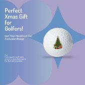 Kerstboom met sterren en Cadeaus vakantie Golfballen