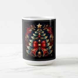 Kerstboom Met Strik En Gouden Ster Koffiemok