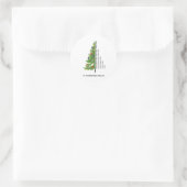 Kerstboom met tekst Relax Ronde Sticker (Tas)