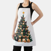 Kerstboom Met Terriër Honden Kerstcadeau Schort (Insitu)