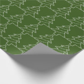 Kerstboom met trombone cadeaupapier (Hoek)