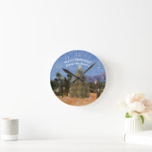 kerstboom met tumbleweed ronde klok (Huis)