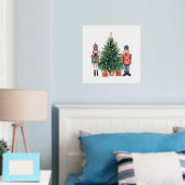 kerstboom met twee kleurrijke voedingskrakers folie afdrukken (Insitu (Slaapkamer))