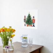 kerstboom met twee kleurrijke voedingskrakers folie afdrukken (Laag (Keuken))