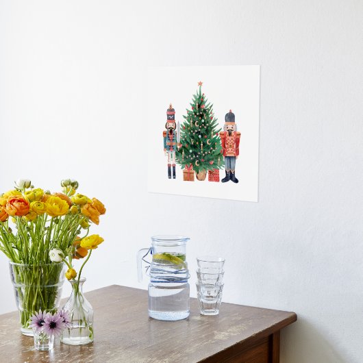 kerstboom met twee kleurrijke voedingskrakers folie afdrukken (Laag (Keuken))