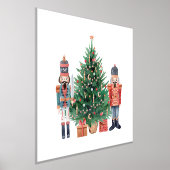 kerstboom met twee kleurrijke voedingskrakers folie afdrukken (Laagn)