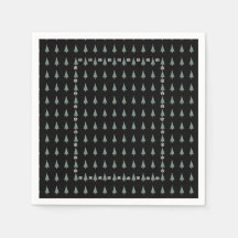 kerstboom met versiering van rode bogen