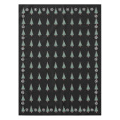 kerstboom met versiering van rode bogen tafelkleed (Voorkant)