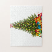 kerstboom met versieringen en cadeaudozen legpuzzel (Verticaal)