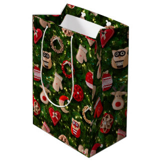 Kerstboom met vilt speelgoed medium cadeauzakje