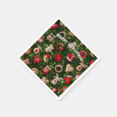 Kerstboom met vilt speelgoed servet (Hoek)