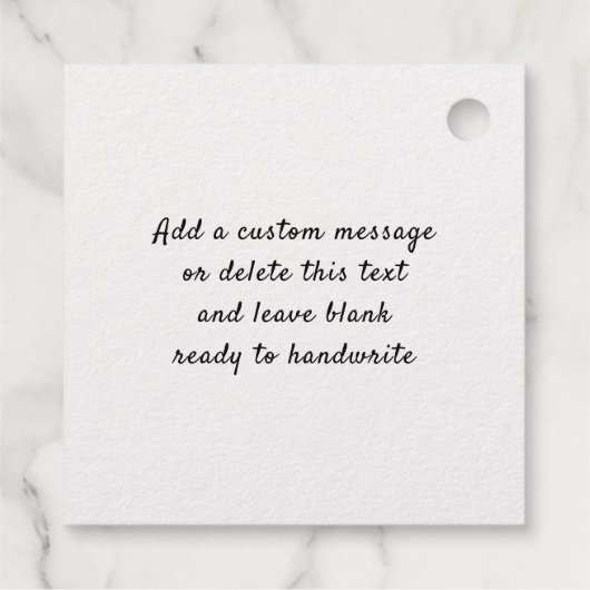 Kerstboom met vrolijk en helder in goud bedankjes labels (Achterkant)