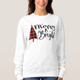 Kerstboom met vrolijke Buffalo Plaid Trui