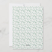 Kerstboom met waterverf plat ontwerp feestdagenkaart (Achterkant)