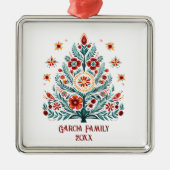 kerstboom metalen ornament (Voorkant)