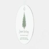 Kerstboom Metalen Ornament (Voorkant links)