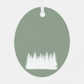 Kerstboom Metalen Ornament (Achterkant)