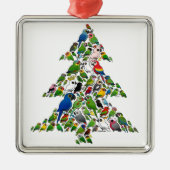 kerstboom metalen ornament (Voorkant)