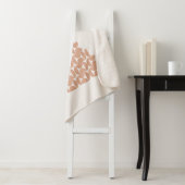 Kerstboom middeleeuwse moderne beige sherpa deken (In situ)