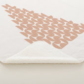 Kerstboom middeleeuwse moderne beige sherpa deken (3/4)