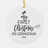 Kerstboom Mijn eerste Kerstmis als oma Keramisch Ornament (Voorkant)