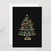 Kerstboom, miniatuur Schnauzer Dog Kaart (Voorkant / Achterkant)