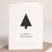 Kerstboom | Minimale Scandinavische Modern Feestdagen Kaart