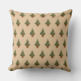 Kerstboom Minimalistisch Eenvoudig Landelijk Denne Kussen