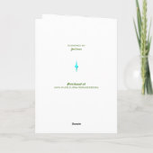 Kerstboom - minimalistisch feestdagen kaart (Achterkant)